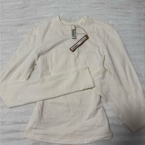 SKIMS long sleeve cotton-jersey (marble)